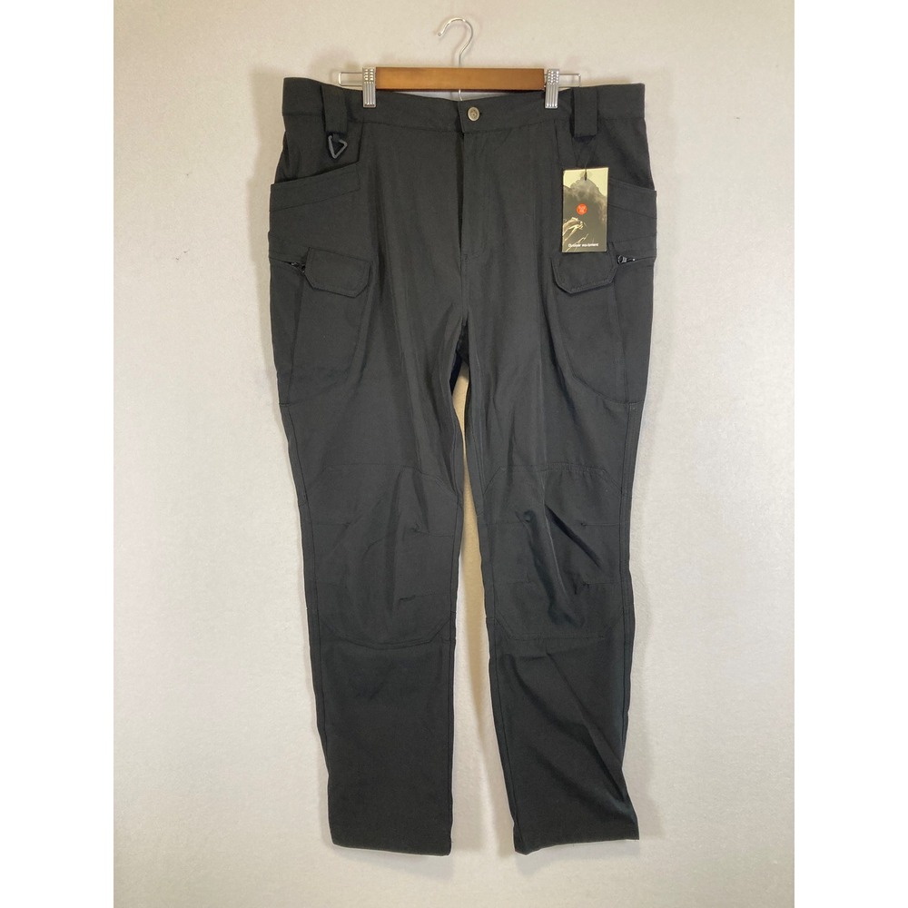 Tactical Gorpcore Outdoor Equipment Mens XXXL Black Multi-Pocket Cargo Pants NEW